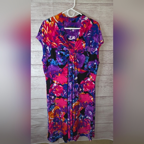 Jones New York Woman Cap Sleeve Dress Size 22W - Picture 1 of 6